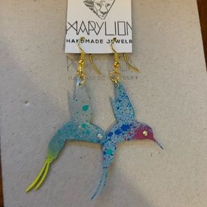 Hummingbird earrings